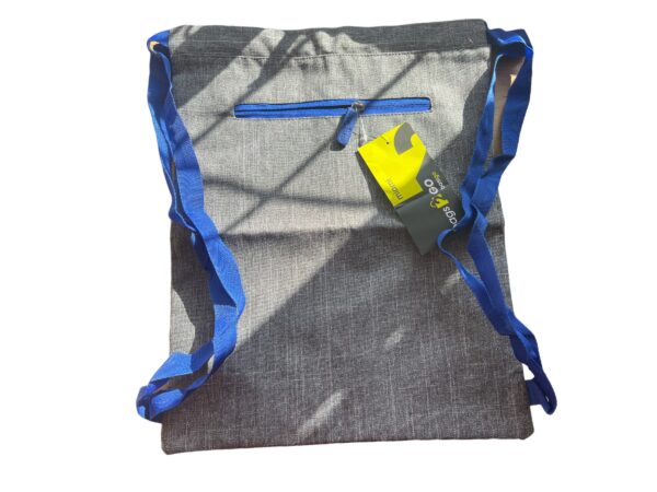 Youth rucksack - Bright Blue with front zip pocket - Image 2