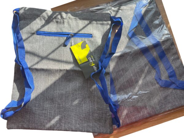 Youth rucksack - Bright Blue with front zip pocket